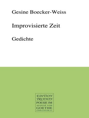 cover image of Improvisierte Zeit